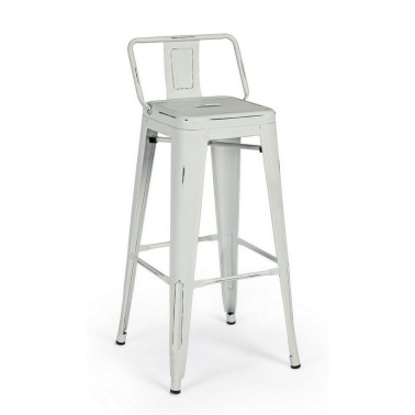 BAR STOOL NEW JERSEY C-RESP WHITE AN