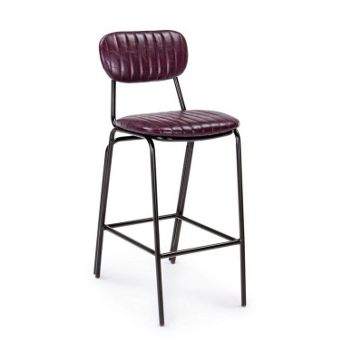 BAR STOOL DEBBIE BORDEAUX VINTAGE