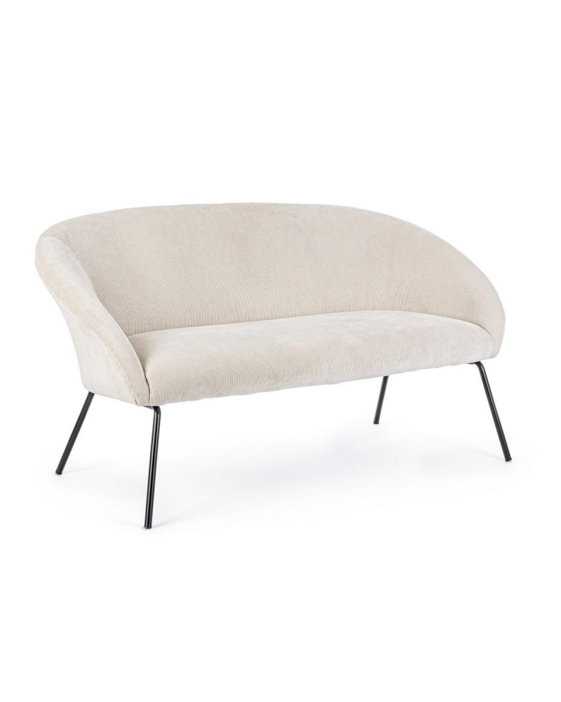 AIKO VELVET SOFA WHITE