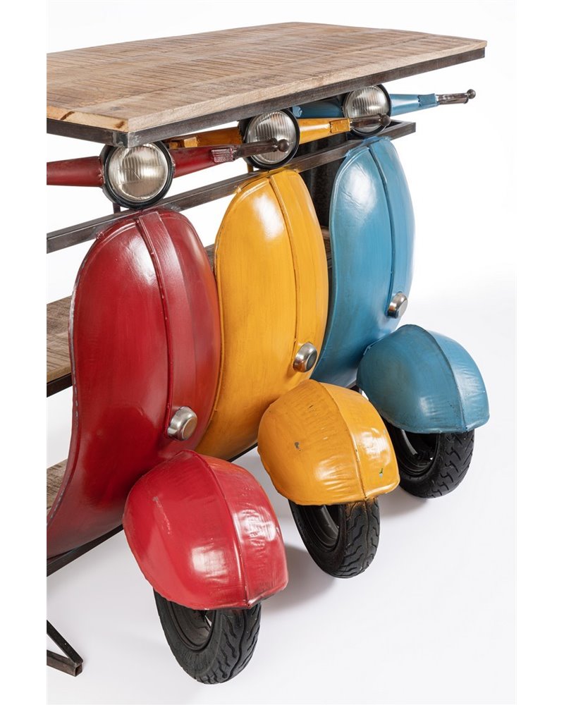 CONSOLA BAR TRIO VESPA COLOR