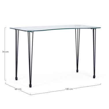 RONDO' DESK BLACK 120X60