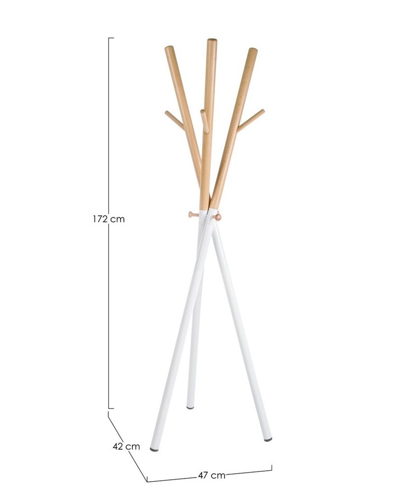 BASTIEN WHITE COAT RACK