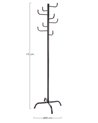 CLAUDE BLACK COAT RACK