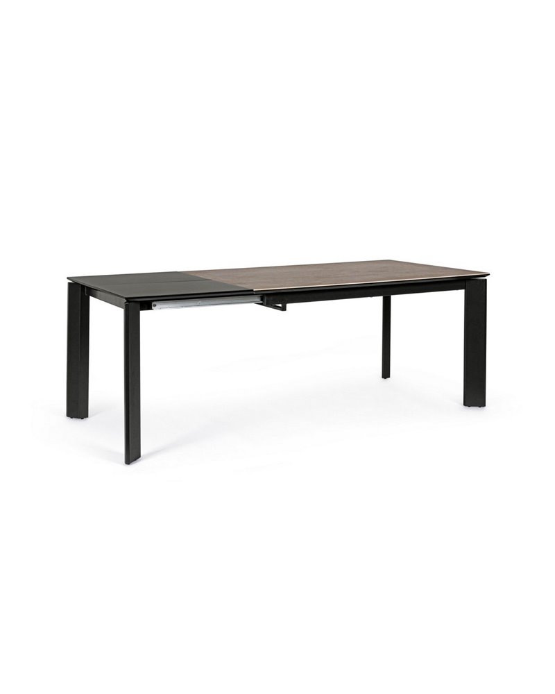 EXT TABLE BRIVA GRAY-BLACK 140-200X90