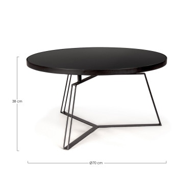 TABLE BASSE ZAIRA NOIR D70