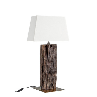 TABLE LAMP HUGO BRASS-WHITE H