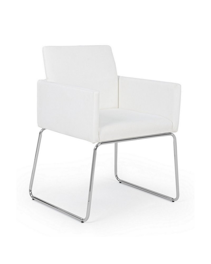 SILLA C-BR SIXTY PU BLANCO