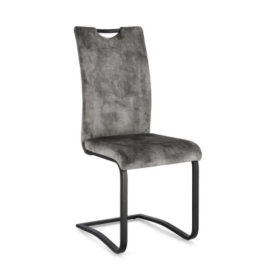 SILLA KENNETH TERCIOPELO GRIS