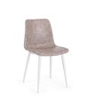 SILLA KYRA PU BEIGE VINT. ESTRUCT. BLANC