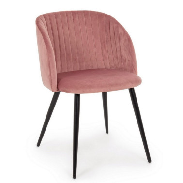 SILLA QUEEN VELVET ROSA