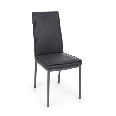 SILLA SOFIE PU ANTRACITA