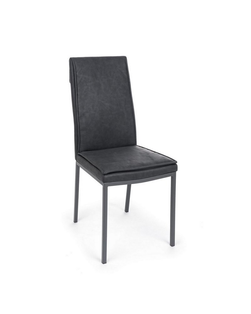 SILLA SOFIE PU ANTRACITA