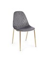 SILLA TERRY TERCIOPELO GRIS OSC