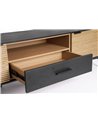 MUEBLE TV 2P-1CAJ ALLYCIA NEGRO-NATUR