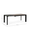 EXT TABLE BRIVA GRAY-BLACK 140-200X90