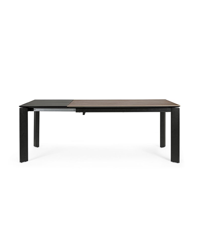 EXT TABLE BRIVA GRAY-BLACK 140-200X90