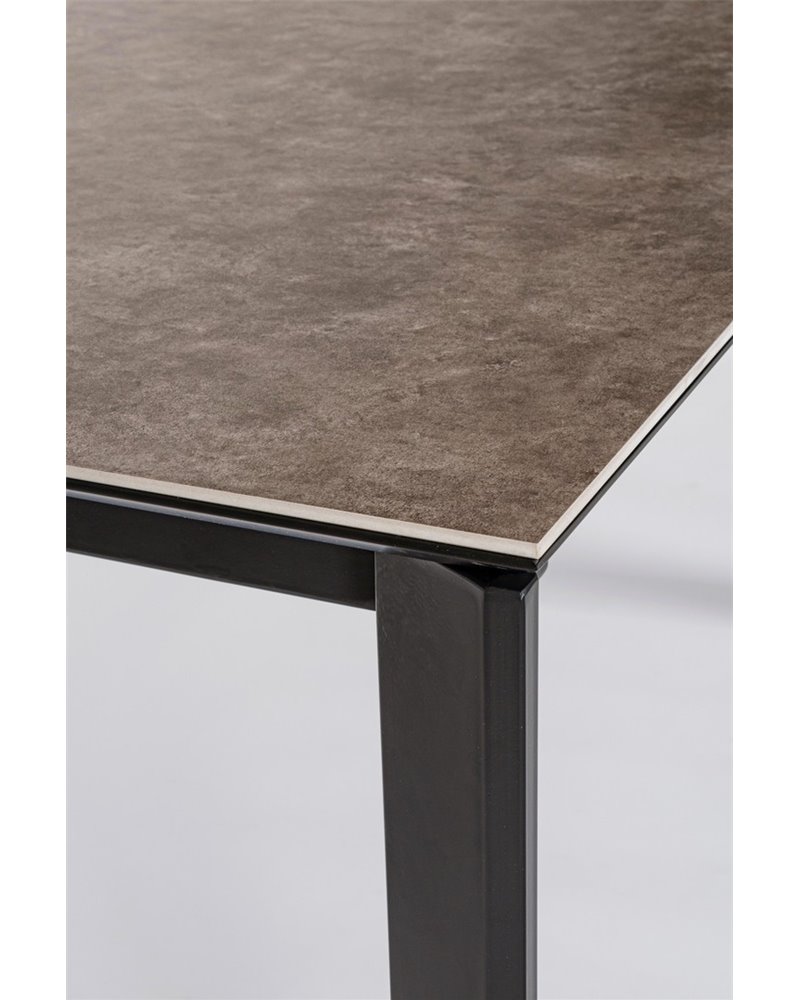 EXT TABLE BRIVA GRAY-BLACK 140-200X90