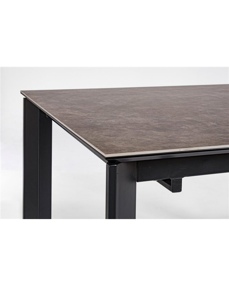 EXT TABLE BRIVA GRAY-BLACK 140-200X90