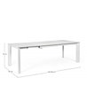 EXT TABLE BRIVA WHITE-GREY CL 160-220X90