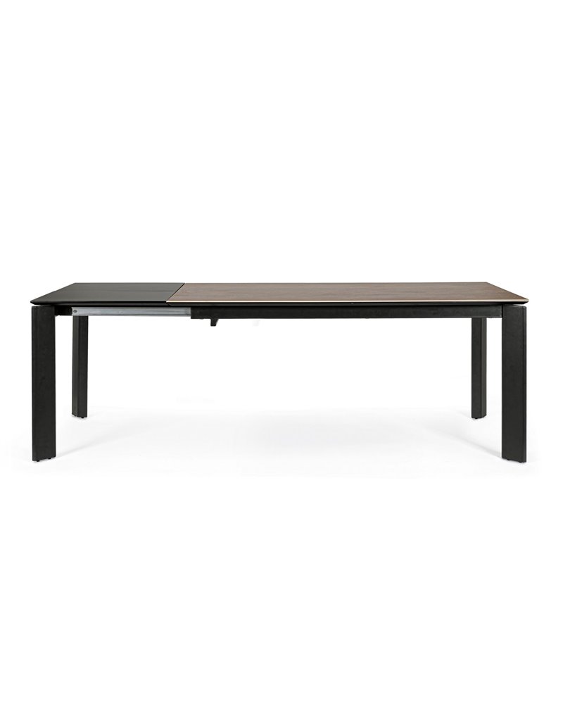 EXT TABLE BRIVA GRAY-BLACK 160-220X90