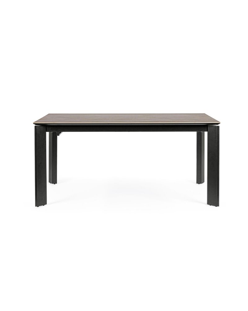 EXT TABLE BRIVA GRAY-BLACK 160-220X90