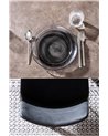 TABLE EXT BRIVA GRIS-NOIR 160-220X90