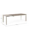 EXT TABLE BRIVA GRAY-VISON 160-220X90