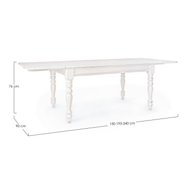 TABLE EXT. COLETTE 150-240X90