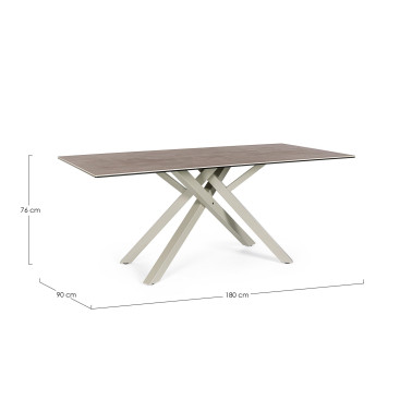 SEAN TABLE DOVE GRAY 180X90