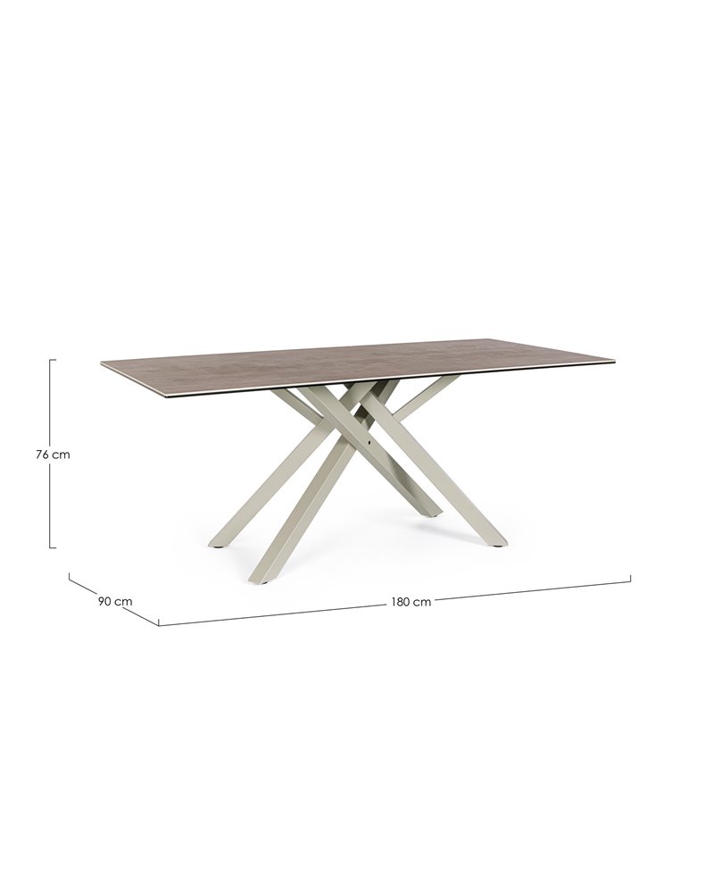 SEAN TABLE DOVE GRAY 180X90