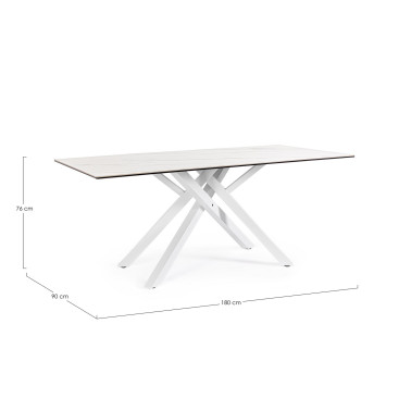 SEAN TABLE WHITE 180X90