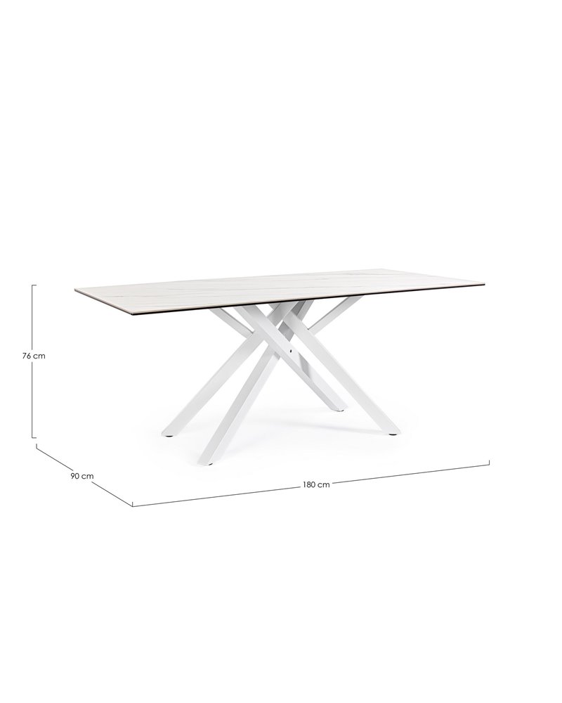 SEAN TABLE WHITE 180X90