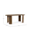 ORLANDO TABLE OVALE MARRON 200X100