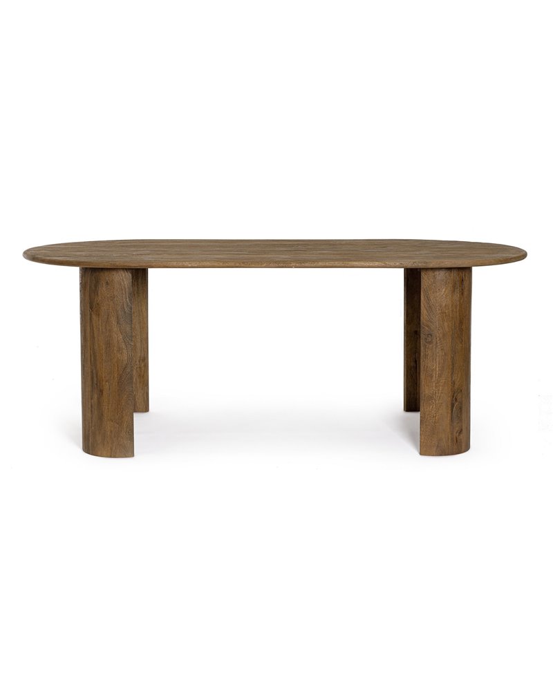 ORLANDO OVAL BROWN TABLE 200X100