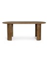 ORLANDO TABLE OVALE MARRON 200X100