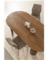 ORLANDO OVAL BROWN TABLE 200X100