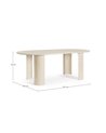 ORLANDO OVAL TABLE NAT 200X100