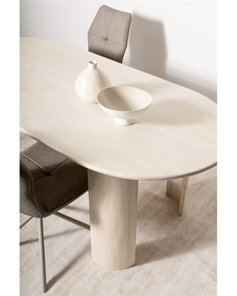 ORLANDO OVAL TABLE NAT 200X100