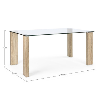 NEW ARLEY NATURE TABLE 160X90