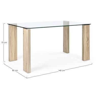 NEW ARLEY NATURE TABLE 140X80