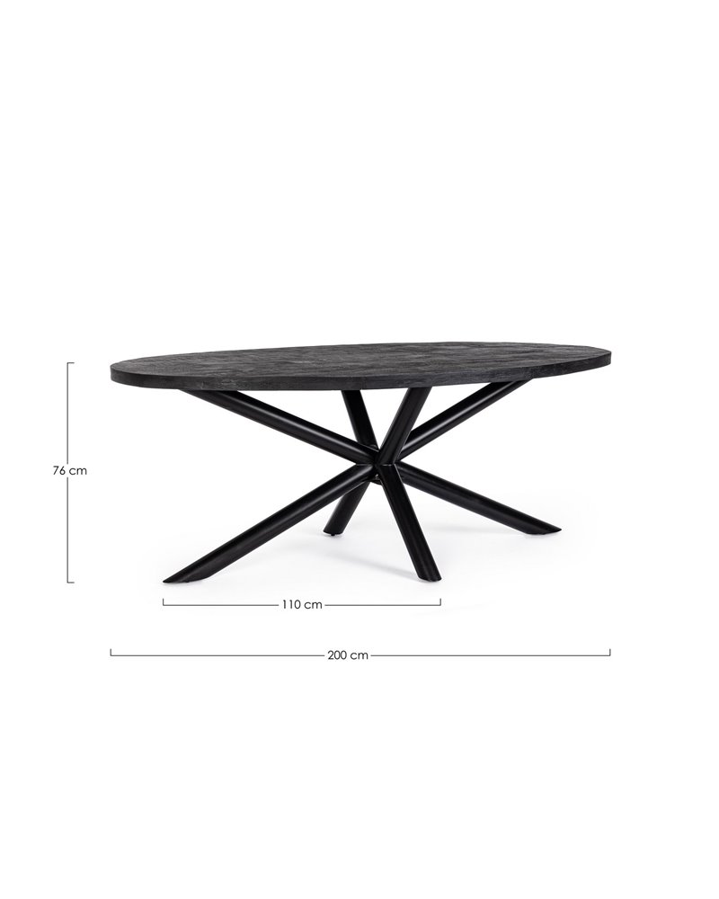 HASTINGS OVAL TABLE 200X110