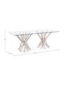 SAHEL RECT GLASS TABLE 200X100