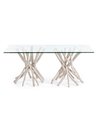 SAHEL RECT GLASS TABLE 200X100