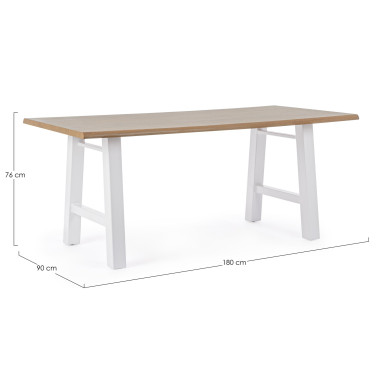 FRED TABLE WHITE 180X90