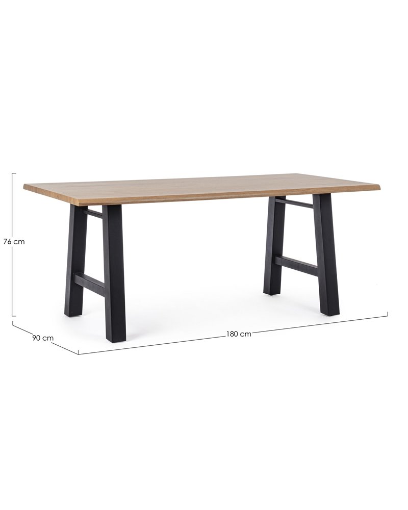 FRED TABLE BLACK 180X90