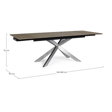 TABLE EXT ARZACHEL 160-240X90