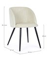 SILLA QUEEN VELVET BLANCO