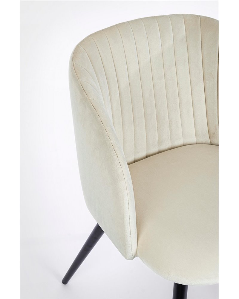 SILLA QUEEN VELVET BLANCO