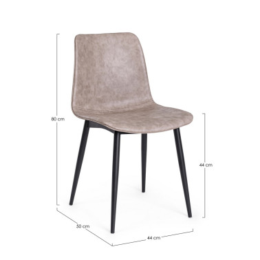 CHAIR KYRA PU BEIGE BEIGE...