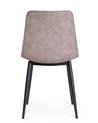 SILLA KYRA PU BEIGE VINT. ESTRUCT. NEGRO